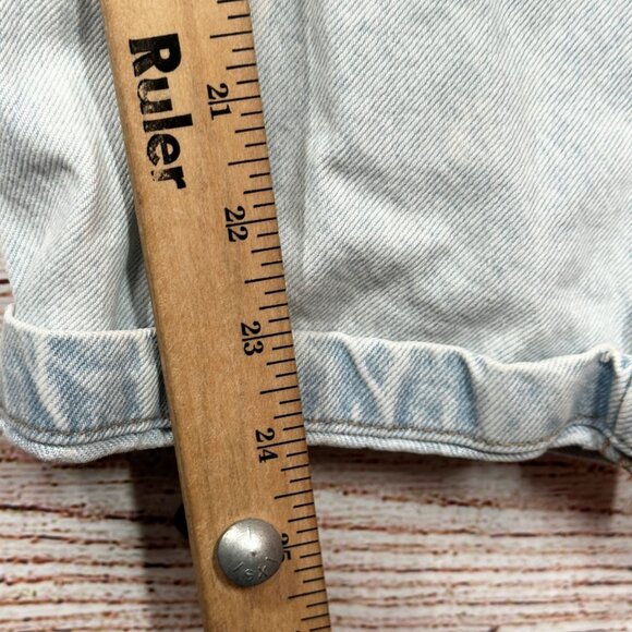 ZARA  Jumpsuit Womens Light Wash Denim XS Boiler Suit Long Sleeve Collared - Picture 6 of 8